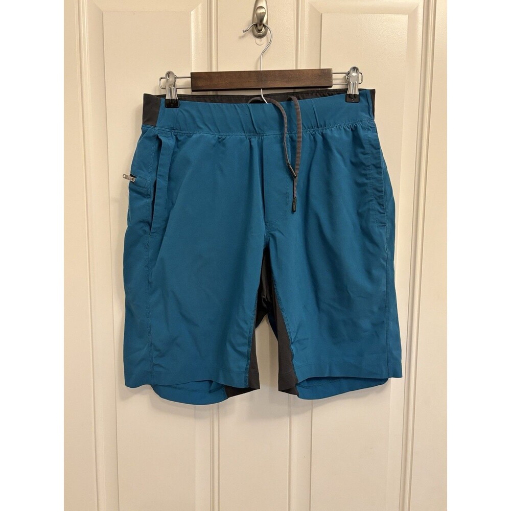 Lululemon The Short Luxtreme Liner 9" Teal Blue Stretch Athletic Shorts medium